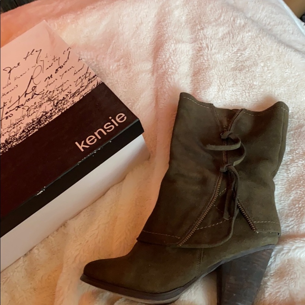 🖤Kenzie brown zipper healed boots